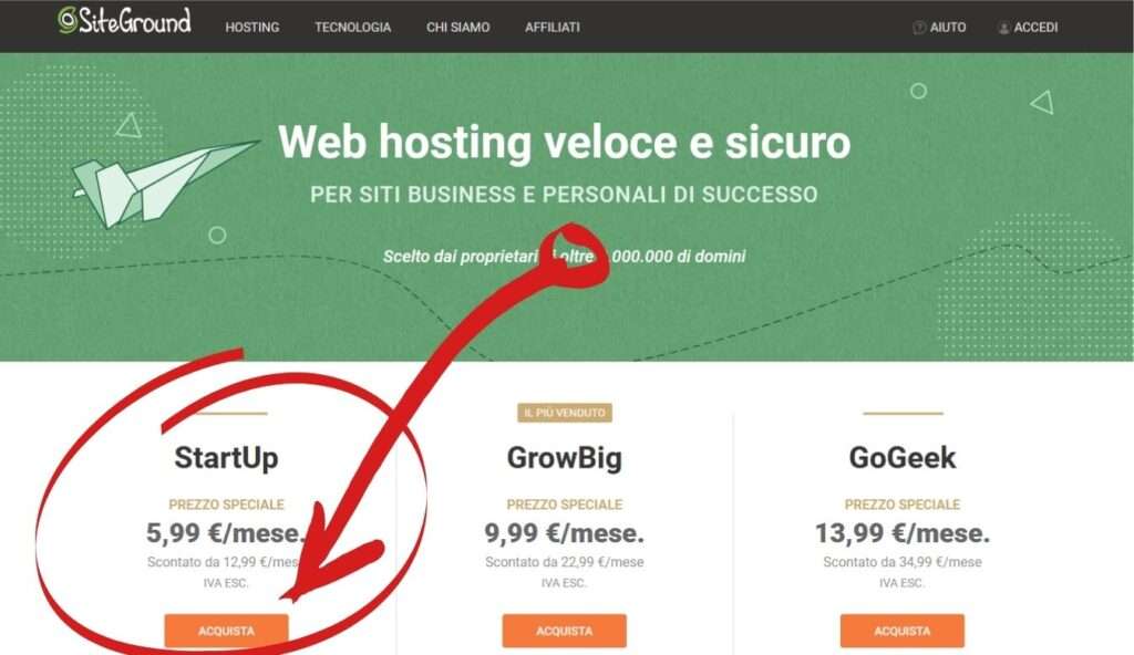 miglior hosting per il tuo blog