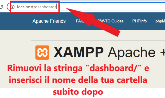 visitiamo il progetto web che abbiamo creato in locale sul browser