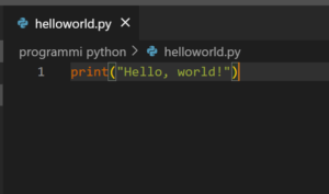 Il tuo primo programma con Python: "Hello, world" - Michele Mincone
