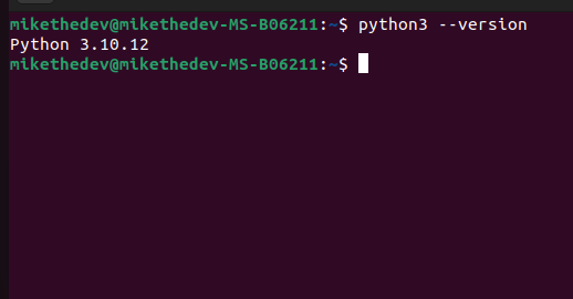 verificare la versione di python su ubuntu linux e la sua presenza sul sistema operativo